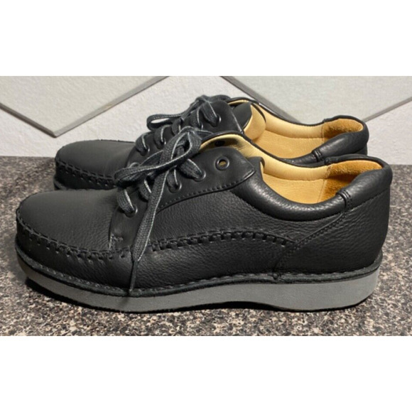 Mens 8 Samuel Hubbard Get-Up Lace-Up Black Leather Shoes Oxford Vibram Soles main image 6